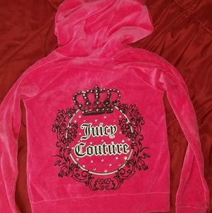 Juicy Couture Hot Pink Velour Hoodie